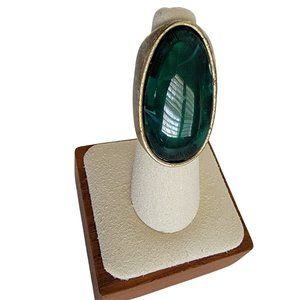 Dark Green Statement Ring